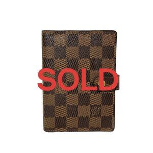 LOUIS VUITTON Agenda PM Ebene Damier - Agenda Damier Canvas 176-061325